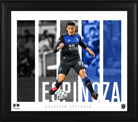 Cristian Espinoza San Jose Earthquakes Framed 15x17 Player Panel Collage Cover