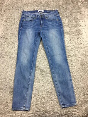 Pantalones de mezclilla Sonoma Curvy ajustados para mujer talla 2S azul lavado medio Foto 1 de 4