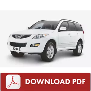 GREAT WALL X200 V200 2.0L GW4D20 TURBO DIESEL ENGINE WORKSHOP MANUAL DOWNLOAD - Picture 1 of 2