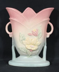 Hull Pottery Magnolia Vase 7-8 1/2" Pink to Blue No Crazing - Picture 1 of 6