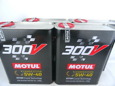 Motul 300V Competiton 5W40 8Liter Ester Rennsport 5W-40 Öl 4x 2Liter Motoröl NEU