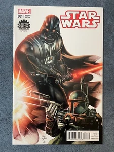 Star Wars #1 Comix Exclusive Variant Marvel 2015 Darth Vader Deodato Cover NM - Picture 1 of 3