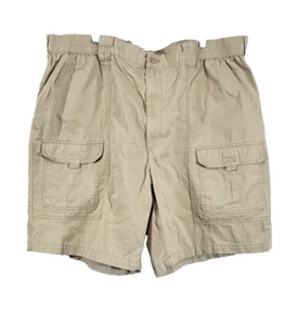 The Foundry Men Beige Cargo Shorts Size 48 Cotton Button Zipper 6 Pocket NWT - Picture 1 of 17