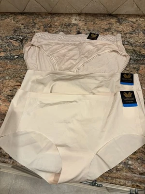 3 Pairs Wacoal Panties Briefs Xl NWT Lace Trim 874238 879350 - Image 1 of 3