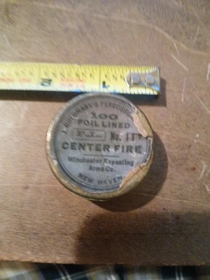 Gorras de percusión J. Goldmarks lata Winchester Repeating Arms Co. Vacío Foto 1 de 4