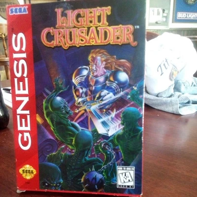 Light Crusader (Sega Genesis)  With box and manual - Nice  - Image 1 of 4
