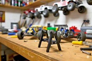 Axle Display Stand for Axial SCX10 1/10 RC Crawler Dual Jack Stand Type - 2 Pack - Bild 1 von 5