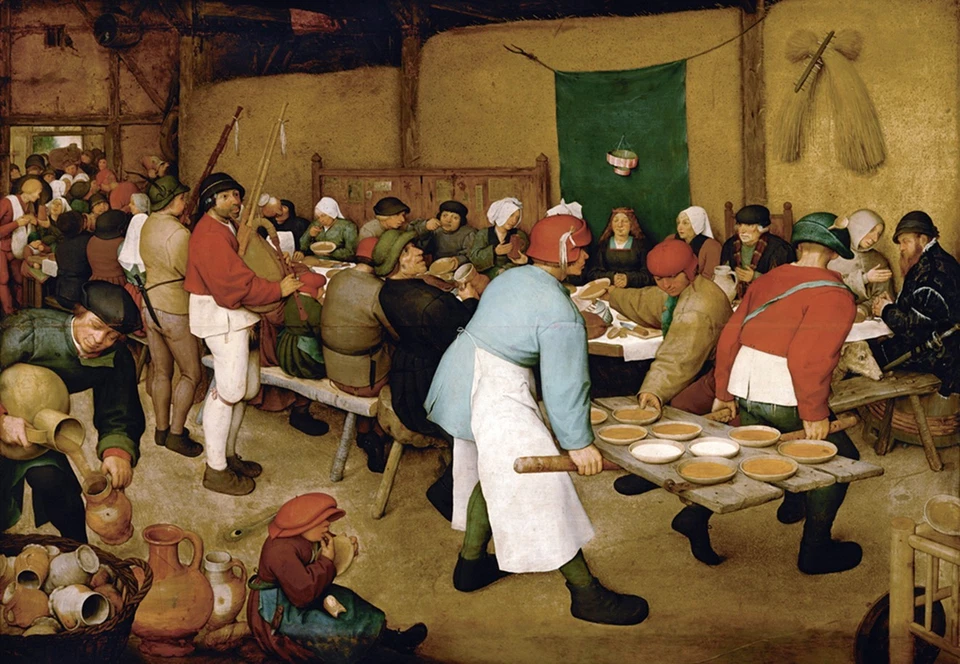 PIETER BRUGHUEL CAMPESINO BODA ARTE RENACENTISTA IMPRESIÓN GICLEE LIENZO FINO Foto 1 de 1