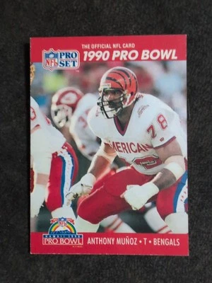 1990 Pro Set #361 / #257 Anthony Munoz Front  Ken Harvey Back Bengals Error Card - Image 1 of 2