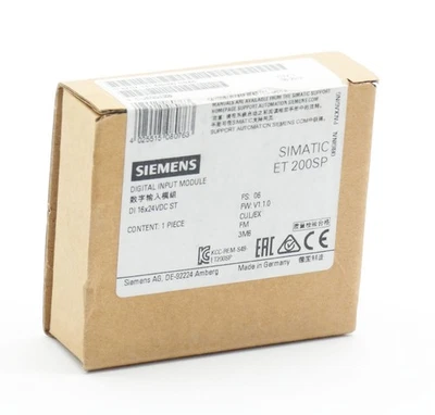 Siemens SIMATIC ET 200SP 6ES7131-6BH00-0BA0 FS: 06 V1.1.0  Input Module -sealed- - Bild 1 von 4
