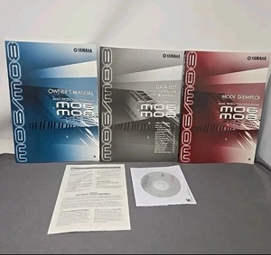 Yamaha MO6/MO8 Synthesizer Keyboard English & French Owner's Manual & Data List - Picture 1 of 5