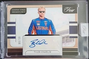 Tyler Ankrum 2025 Panini Turn Four NASCAR Center Stage Signatures Auto #05/99 - Bild 1 von 2