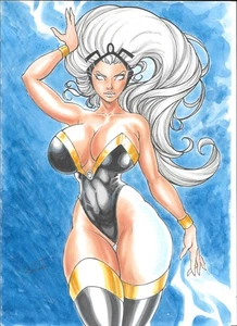 STORM 8X11 ORIGINAL PAGE BY T.CAMINHA AG 2 - Picture 1 of 2