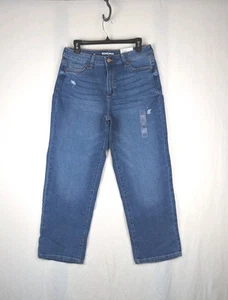 Jeans donna Sonoma nuovi con etichette taglia 10 blu denim crop gamba dritta vita alta prezzo al dettaglio consigliato - $ 44 - Foto 1 di 16