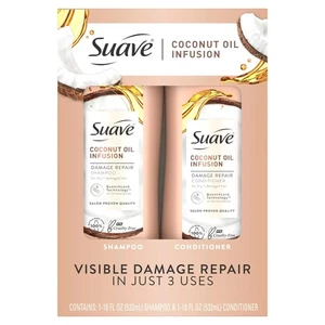 Suave Coconut Oil Infusion Damage Repair | Shampoo 1-18oz and Conditioner 1-18oz - Picture 1 of 1