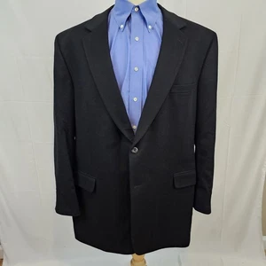 Jos A Bank Men's 100% Cashmere Sport Coat 2-Button Black 48L - Picture 1 of 9