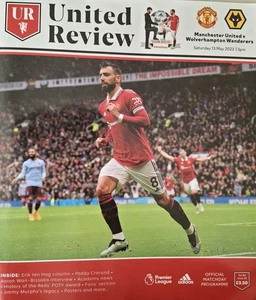 Manchester United v Wolves 13/05/23 9.5" X 8.5" Premier League Programme  - Picture 1 of 3