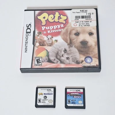 Petz Puppyz And Kittenz With Petz Nursery And Pampered Pets Nintendo DS Game Lot - Image 1 of 4