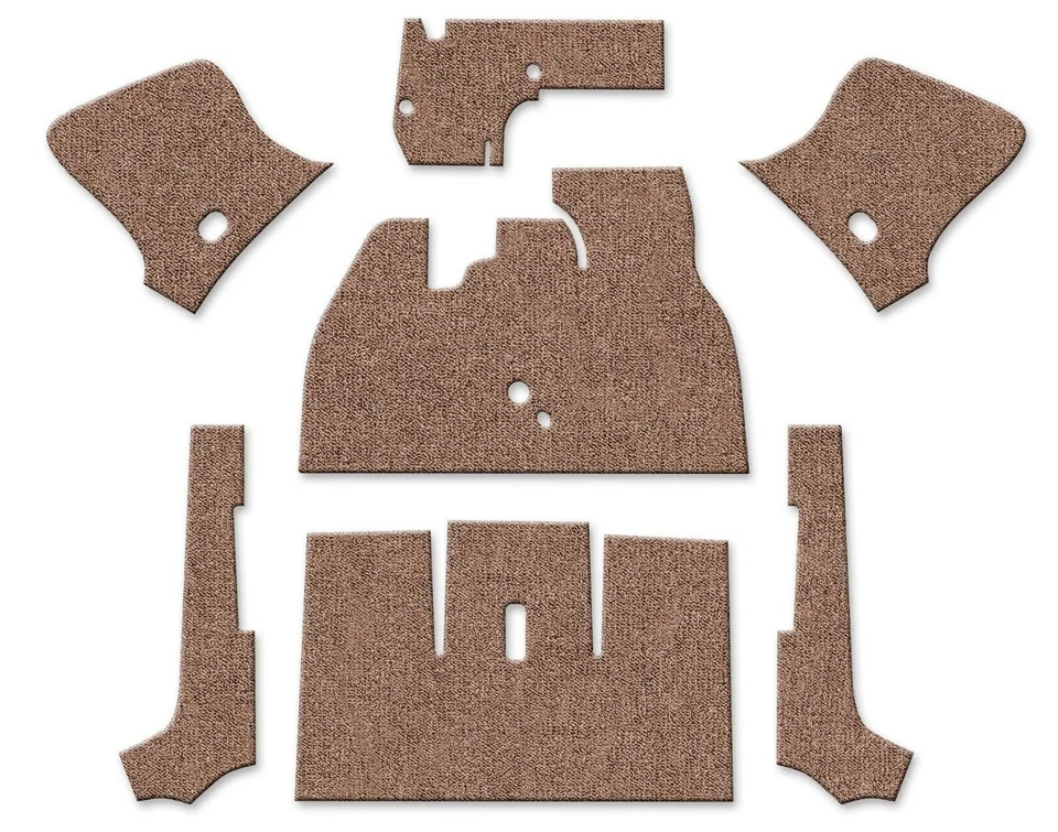 1958-1961 VW Beetle Convertible Front LOOP Oatmeal Carpet Set 7 Piece - Image 1 of 1