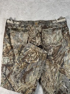 Browning Mossy Oak Pants Size 3XL Duck Blind Camo Cargo Hunting Adjustable Waist - Picture 1 of 11