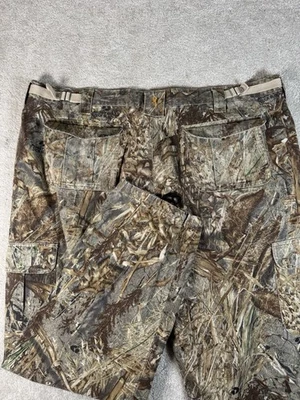 Browning Mossy Oak Pants Size 3XL Duck Blind Camo Cargo Hunting Adjustable Waist - Image 1 of 4