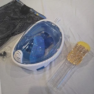 Máscara de snorkel Free Breath Revolutionary completamente seca 180 visión negra - Imagen 1 de 6