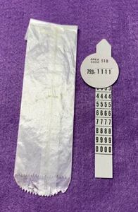 Authentic Bell System New York Telephone Rotary Dial Phone Number Disc 793 - Picture 1 of 3