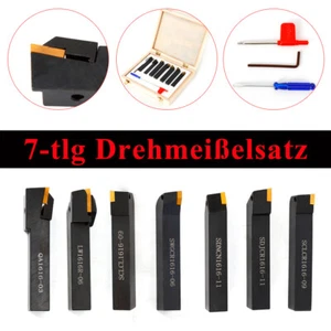 7tlg Set 16mm CNC Drehbank Drehwerkzeug Drehmeissel Drehstahl Satz Drehmeißel - Bild 1 von 24