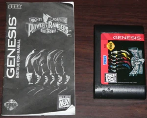Sega Genesis. Mighty Morphin Power Rangers The Movie Game & Manual (NTSC USA/CA) - Picture 1 of 2
