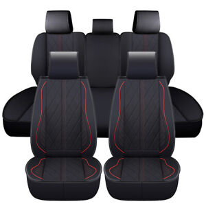 For Ford F150 F250 Car Seat Covers Full Set Leather 5-Seats Front Rear Cushions