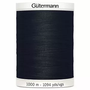 Gutermann Coser 100% Hilo de Poliéster 1000m a Mano Y Máquina - 000 Negro - Imagen 1 de 2