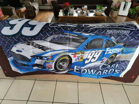 Carl Edwards #99 3x5 NASCAR 2 sided Flag New out of package 2013 copyright Cover