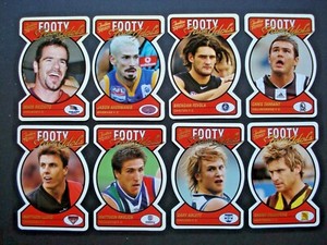 2005 SELECT TRADITION AFL DIE CUT *FOOTY FACE IDOLS* COMPLETE SET OF 16