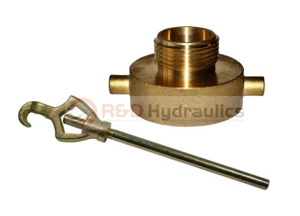 COMBO ADAPTADOR HIDRANTE DE FUEGO 2-1/2" NST(F) x 1" NPSH (M) con llave hidrante - Imagen 1 de 5