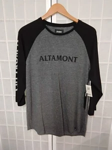 Altamont Graphic Logo Screenprint Men'sBlack/Gray Long Sleeve T-Shirt Large - Picture 1 of 2