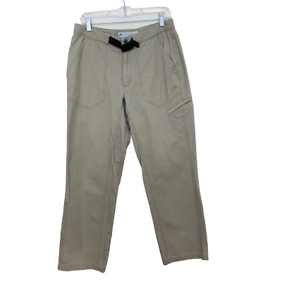 Eastern Mountain Sports Khaki   Pants 32X30 Tan Heavy Cotton Zip Pocket Work - Image 1 of 4