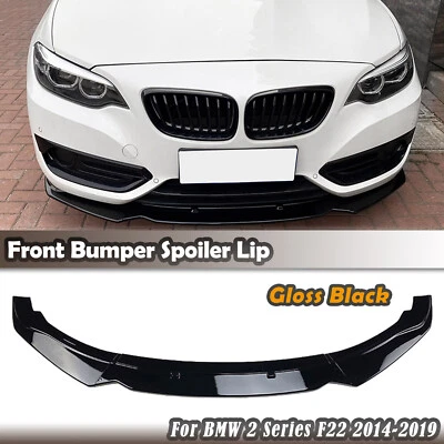 Alerón delantero negro para BMW Serie 2 F22 220i 225i 228i 2014-2019 Foto 1 de 4