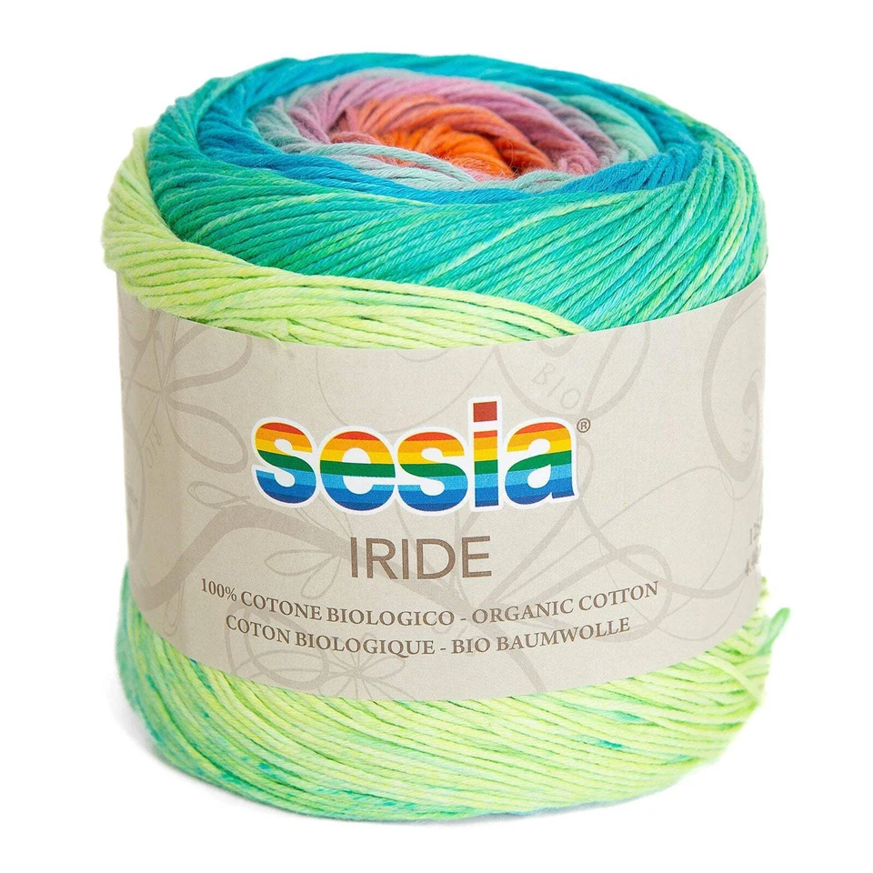 Gomitolo 100% Cotone biologico, Sesia Iride - Fantasia