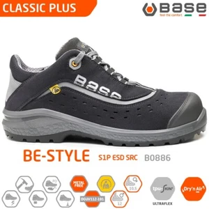 BASE CLASSIC PLUS SCARPE ANTINFORTUNISTICA BE-STYLE S1P ESD SRC BASSA B0886  - Foto 1 di 6