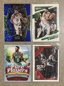 4 Card Lot Jatson Tatum 2021-22 Select Blue Prizm #172, Donruss #60, #6 Hoops #9 - Picture 1 of 2