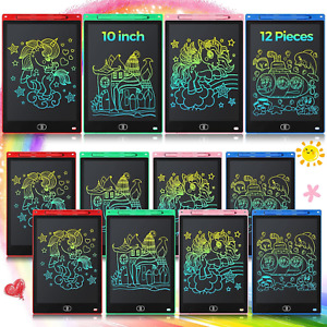 12 Pack LCD Writing Tablet for Kids 10 Inch Erasable Doodle Boards Electronic Dr