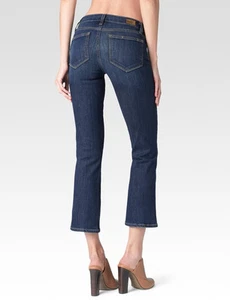 NUEVO CON ETIQUETAS PAIGE Pantalones de mezclilla para mujer Riley ajustados acampanados tiro medio talla 29 lavado al amanecer $199 NUEVO - Imagen 1 de 12