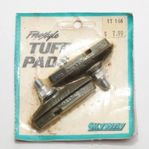 Vintage Skyway Tuff Pads Freestyle Pair NOS Sealed Olive Drab / Dark Green - Picture 1 of 4