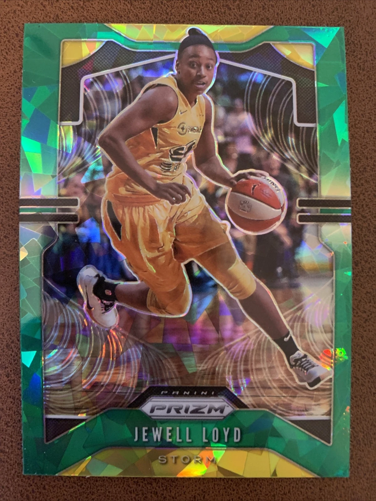 Jewell Loyd 2020 Panini WNBA Prizm Fanatics Green Ice #27