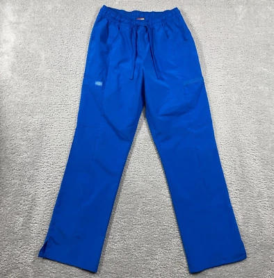 Dickies Scrub 女式裤子小号 30 英寸内缝蓝色 EDS Essentials 抽绳 — 第 1/4 张图片