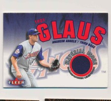 2001 Fleer Material Issue Troy Glaus Jersey Anaheim Angels #NNO