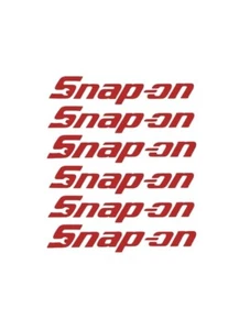 6 x Mechanics Snap ToolBox Tools On Chest Drawer Logo Vinyl Decal Stickers - Picture 1 of 2