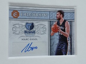 2016-17 Panini Excalibur Marc Gasol */149 Calligraphy Signature #CAL-MG Auto
