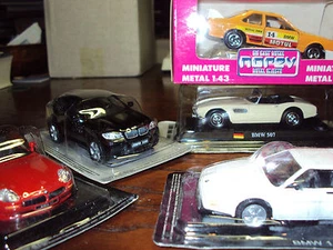 4 X 1:43 BMW CARS THRU THE YEARS + BONUS MODEL 507 6 SERIES 635i M1 Z8 X6 SUV - Picture 1 of 7