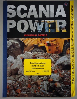 Manuale Operativo Scania Motori Industriali DS9 | DSI9 | DSC9 Aggiornato 11/1996 - Immagine 1 di 2